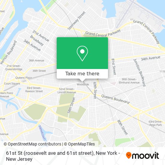 61st St (roosevelt ave and 61st street) map