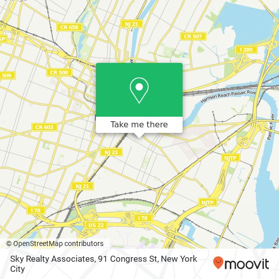 Sky Realty Associates, 91 Congress St map