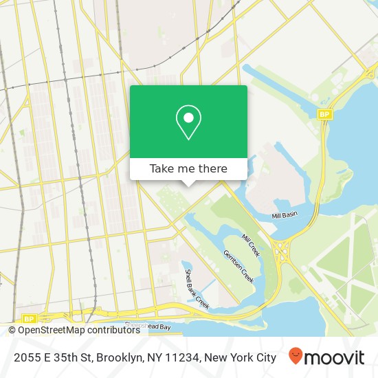 Mapa de 2055 E 35th St, Brooklyn, NY 11234