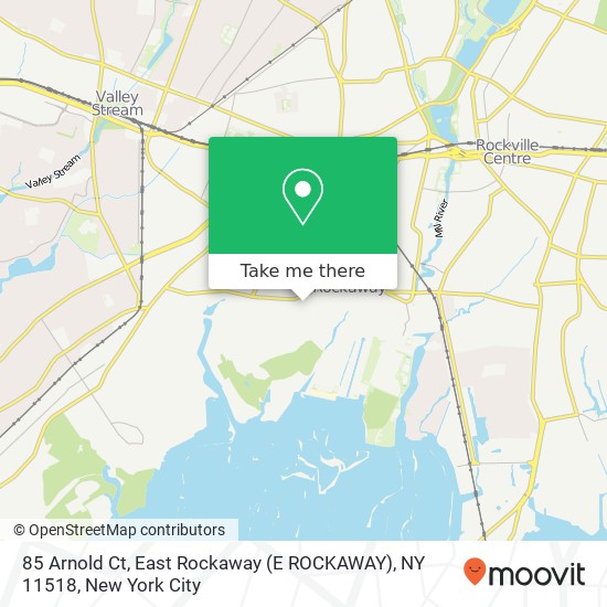 85 Arnold Ct, East Rockaway (E ROCKAWAY), NY 11518 map