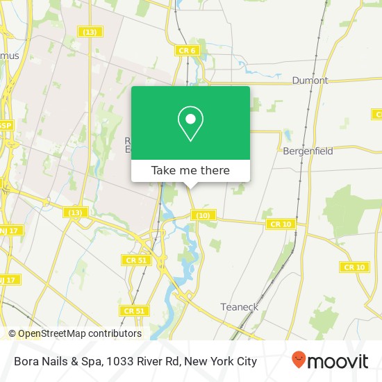 Bora Nails & Spa, 1033 River Rd map