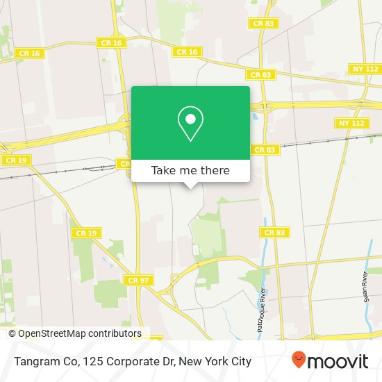 Mapa de Tangram Co, 125 Corporate Dr