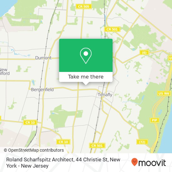 Mapa de Roland Scharfspitz Architect, 44 Christie St
