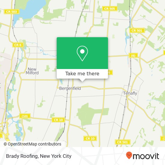 Mapa de Brady Roofing