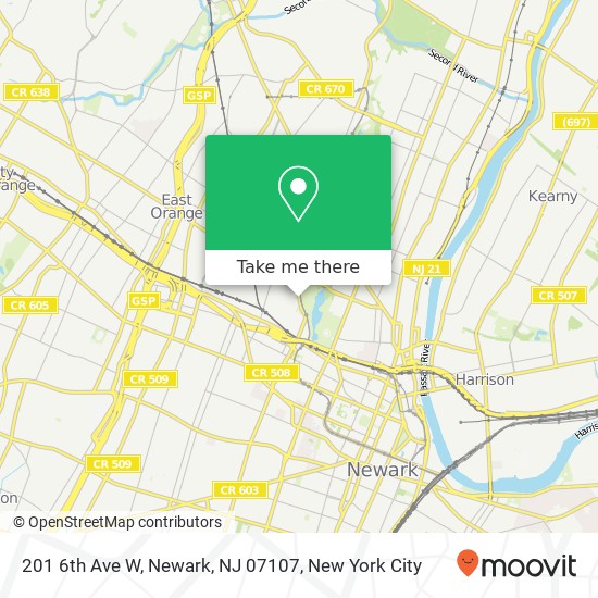 201 6th Ave W, Newark, NJ 07107 map