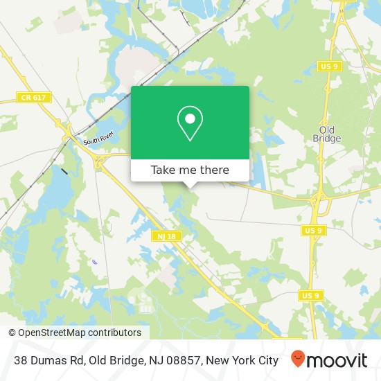 38 Dumas Rd, Old Bridge, NJ 08857 map