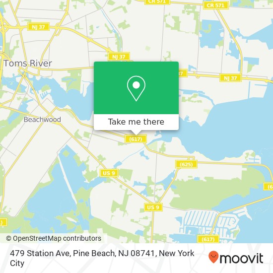 479 Station Ave, Pine Beach, NJ 08741 map