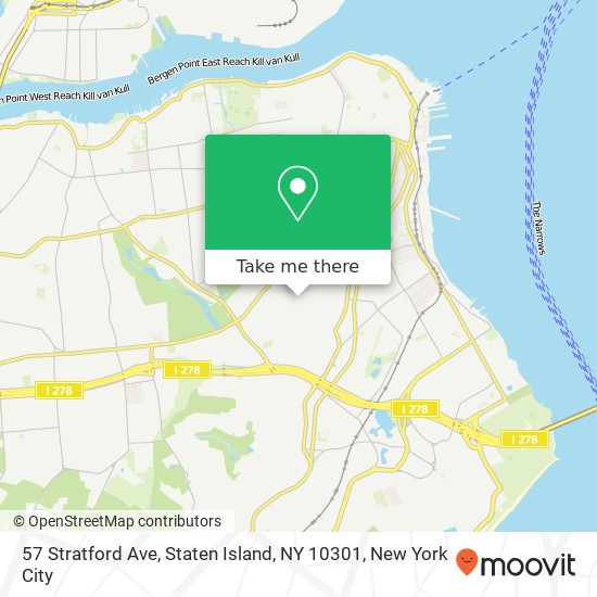 Mapa de 57 Stratford Ave, Staten Island, NY 10301