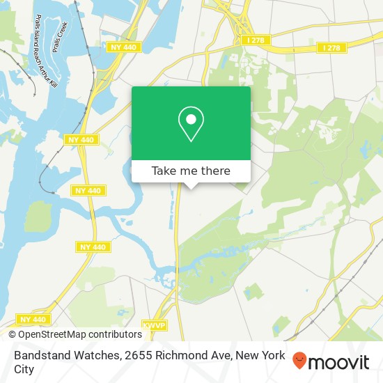 Mapa de Bandstand Watches, 2655 Richmond Ave