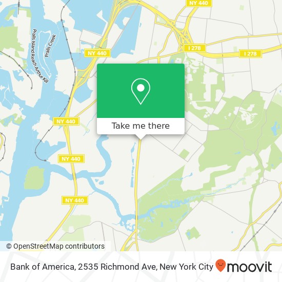 Bank of America, 2535 Richmond Ave map