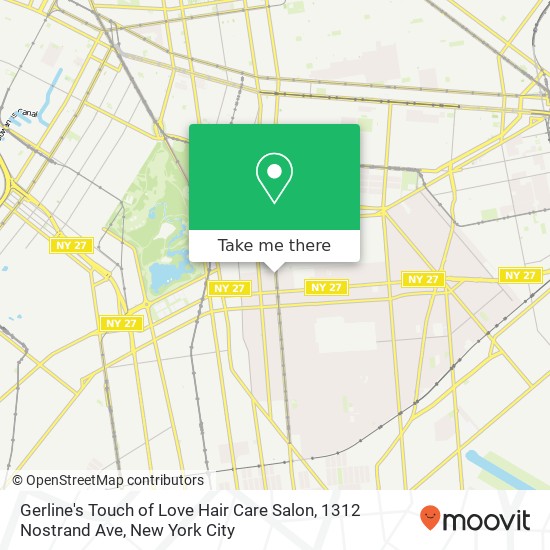 Gerline's Touch of Love Hair Care Salon, 1312 Nostrand Ave map