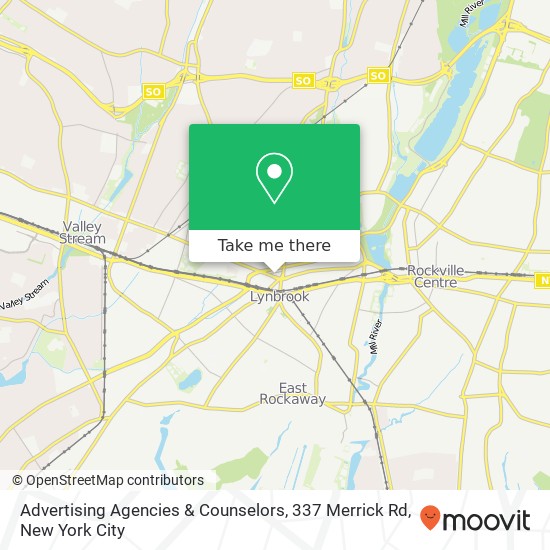 Advertising Agencies & Counselors, 337 Merrick Rd map