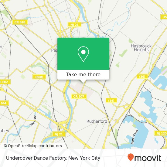 Mapa de Undercover Dance Factory