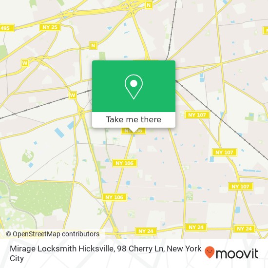 Mirage Locksmith Hicksville, 98 Cherry Ln map