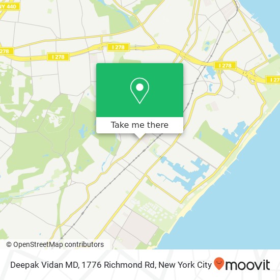 Deepak Vidan MD, 1776 Richmond Rd map