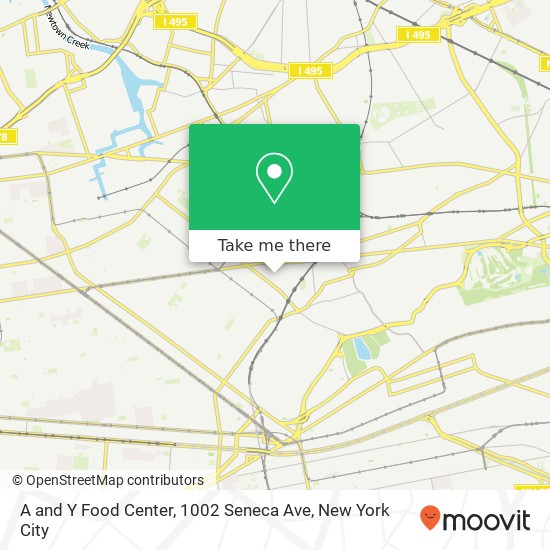 A and Y Food Center, 1002 Seneca Ave map