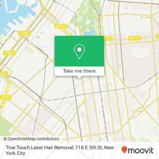 Mapa de True Touch Laser Hair Removal, 718 E 5th St