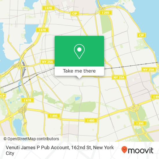 Venuti James P Pub Account, 162nd St map