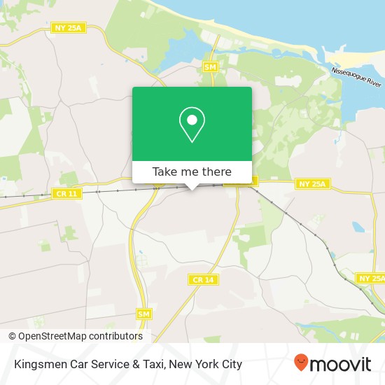 Mapa de Kingsmen Car Service & Taxi