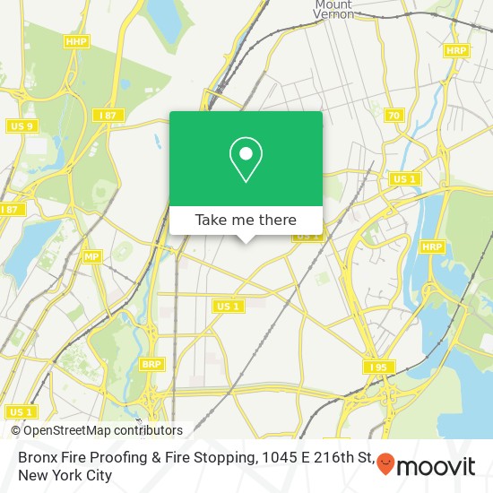 Bronx Fire Proofing & Fire Stopping, 1045 E 216th St map