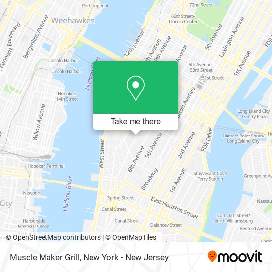 Mapa de Muscle Maker Grill
