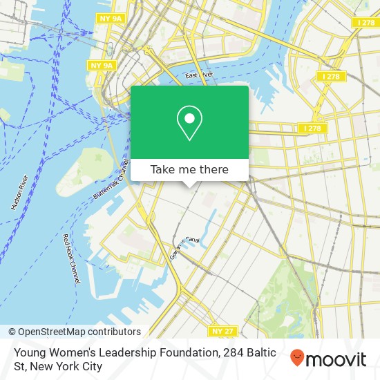 Mapa de Young Women's Leadership Foundation, 284 Baltic St