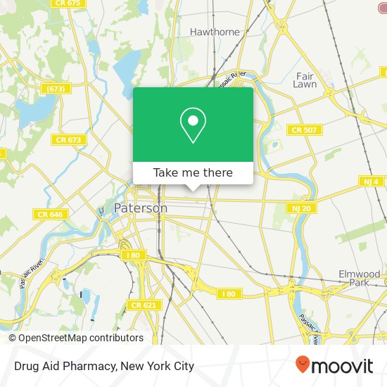 Mapa de Drug Aid Pharmacy