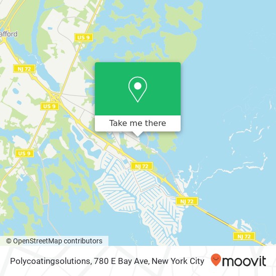 Mapa de Polycoatingsolutions, 780 E Bay Ave