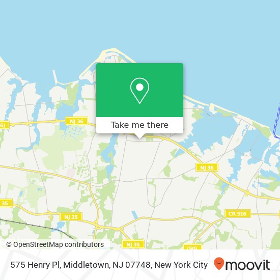 Mapa de 575 Henry Pl, Middletown, NJ 07748
