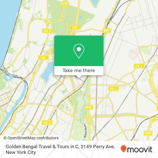 Golden Bengal Travel & Tours in C, 3149 Perry Ave map