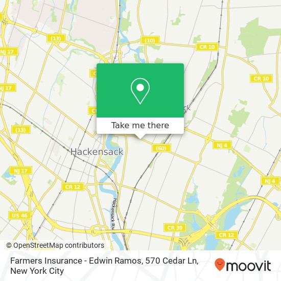 Farmers Insurance - Edwin Ramos, 570 Cedar Ln map