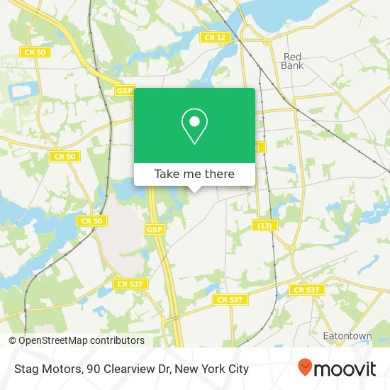 Mapa de Stag Motors, 90 Clearview Dr