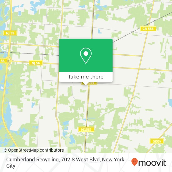 Mapa de Cumberland Recycling, 702 S West Blvd