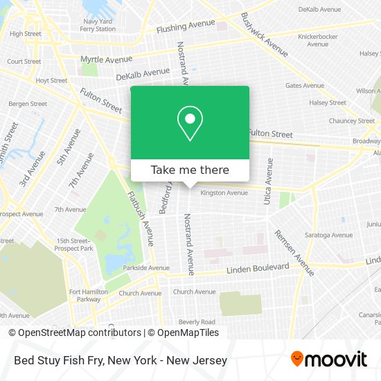 Mapa de Bed Stuy Fish Fry