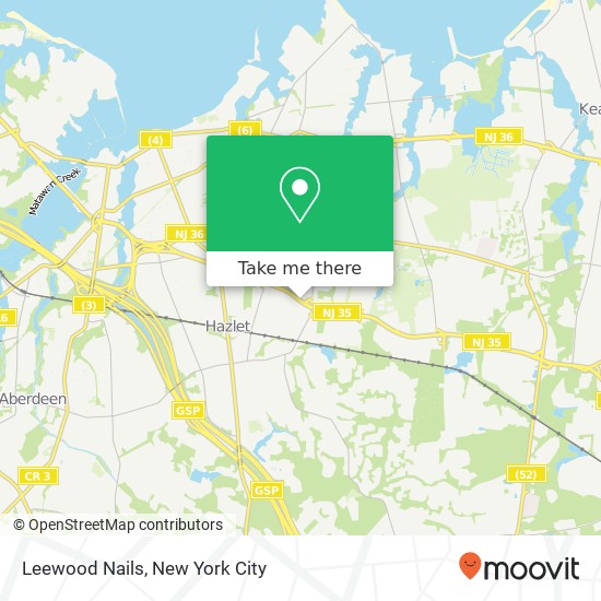 Mapa de Leewood Nails, 3001 State Route 35