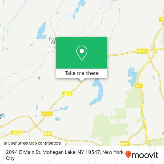 Mapa de 2094 E Main St, Mohegan Lake, NY 10547