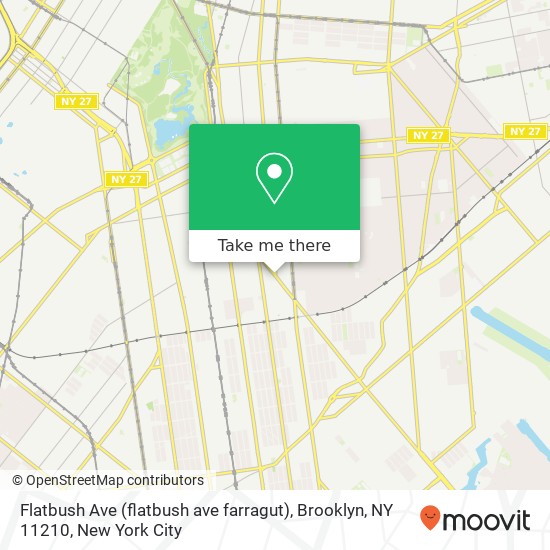 Mapa de Flatbush Ave (flatbush ave farragut), Brooklyn, NY 11210