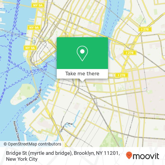 Bridge St (myrtle and bridge), Brooklyn, NY 11201 map