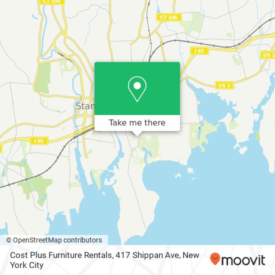 Cost Plus Furniture Rentals, 417 Shippan Ave map