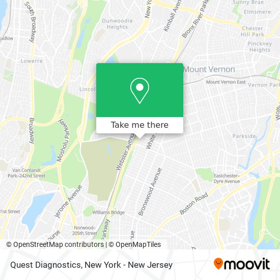 Quest Diagnostics map