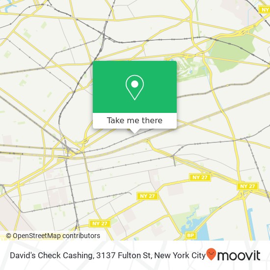 David's Check Cashing, 3137 Fulton St map