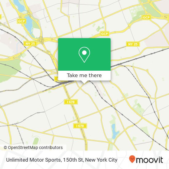 Unlimited Motor Sports, 150th St map