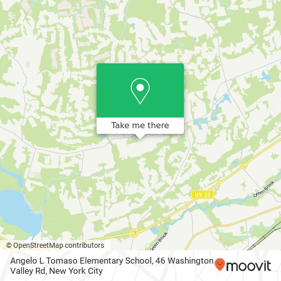 Mapa de Angelo L Tomaso Elementary School, 46 Washington Valley Rd