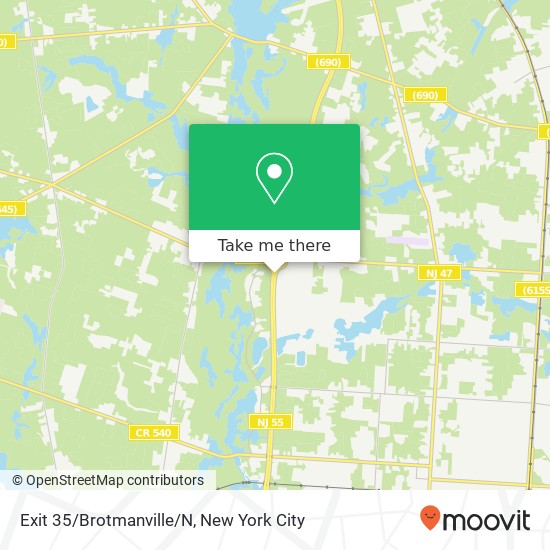 Mapa de Exit 35/Brotmanville/N