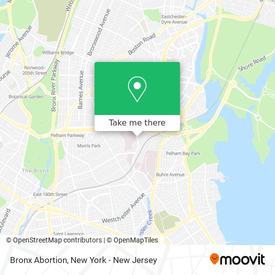 Bronx Abortion map