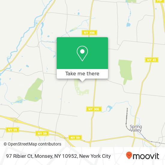 Mapa de 97 Ribier Ct, Monsey, NY 10952