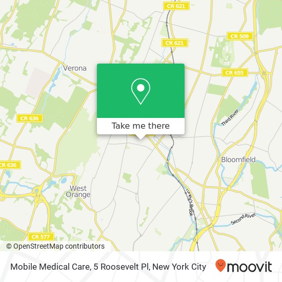 Mapa de Mobile Medical Care, 5 Roosevelt Pl