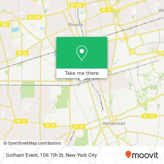 Gotham Event, 106 7th St map