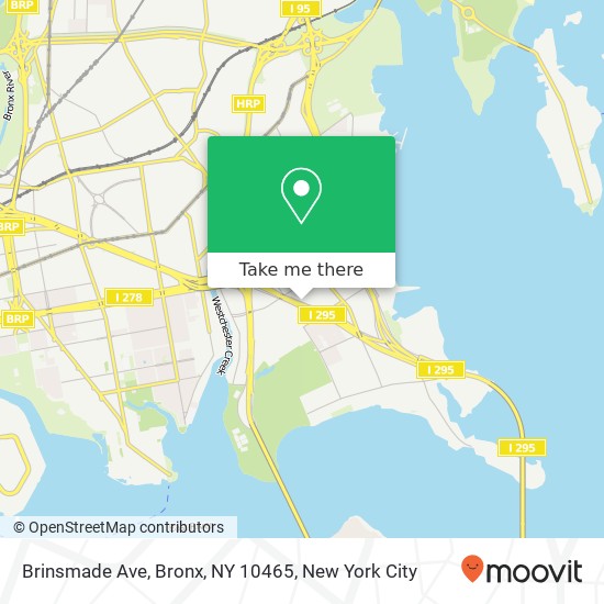 Mapa de Brinsmade Ave, Bronx, NY 10465