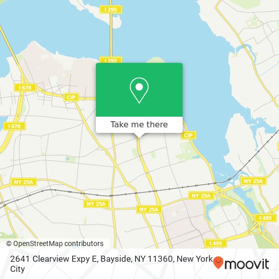 Mapa de 2641 Clearview Expy E, Bayside, NY 11360